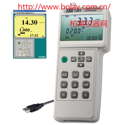泰仕TES-1381K電導(dǎo)度、酸堿度、氧化